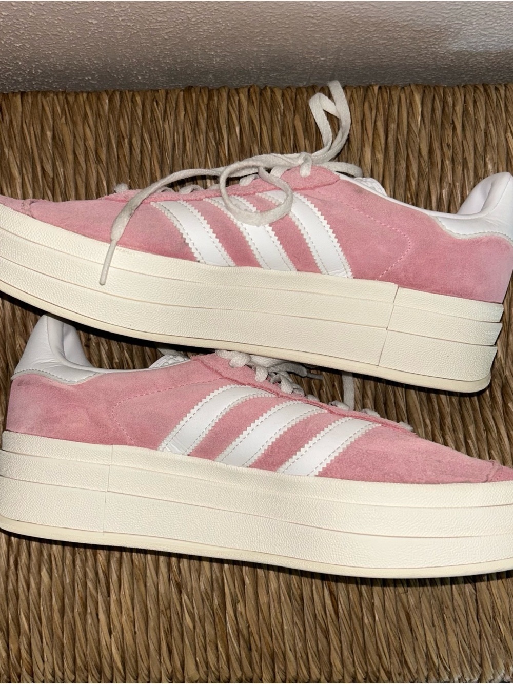 Adidas Gazelle Pink Suede Platform Sneakers IG6653 womens - Picture 5 of 7